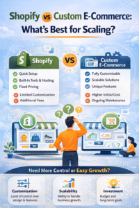 Shopify vs Custom E-commerce solutions