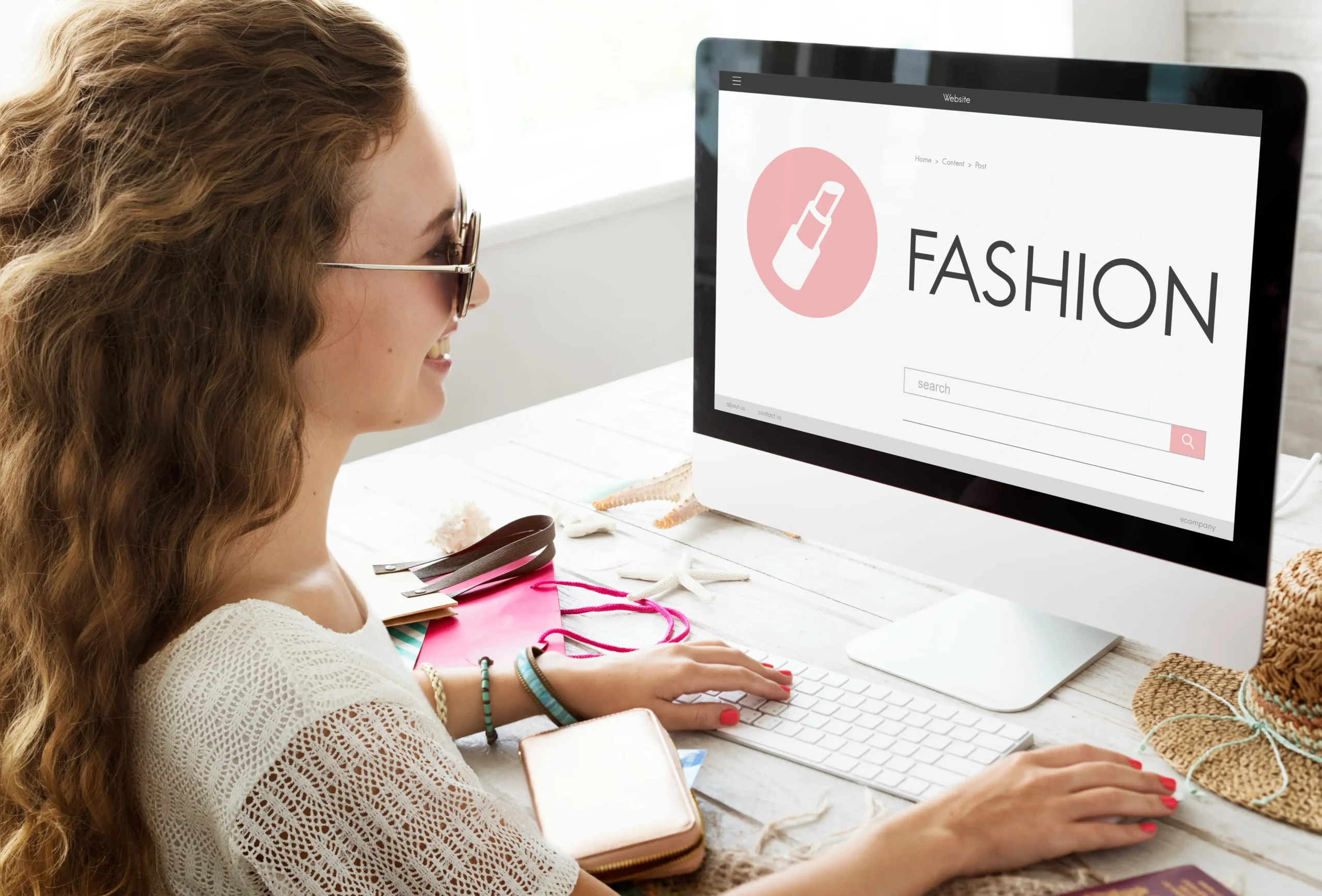 Fashion and beauty clothing designer concept
