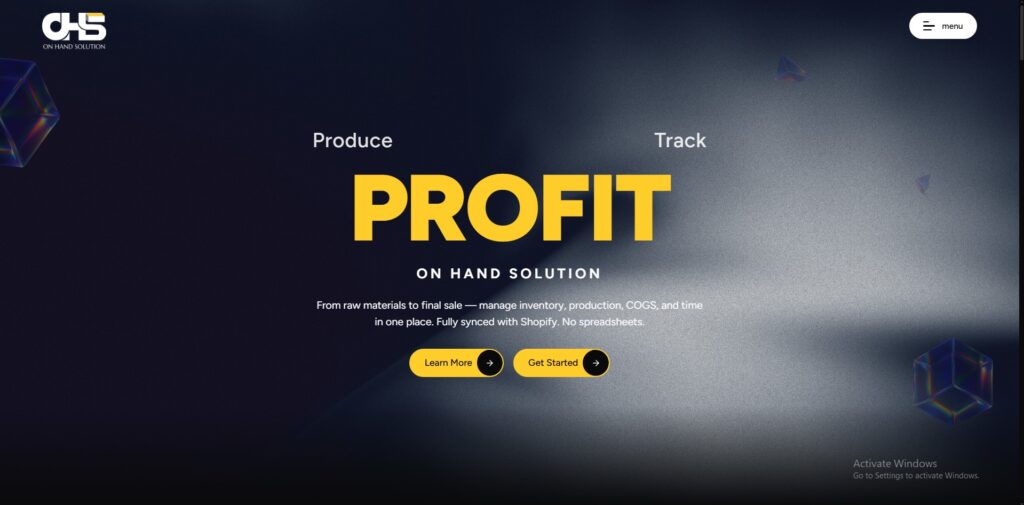 On hand solution